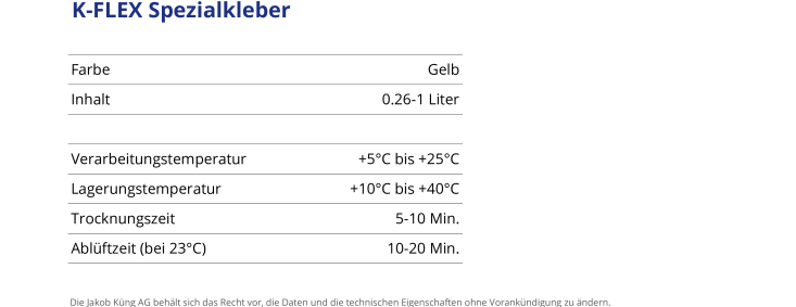 Technisches Datenblatt